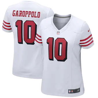 womens nike jimmy garoppolo white san francisco 49ers alter